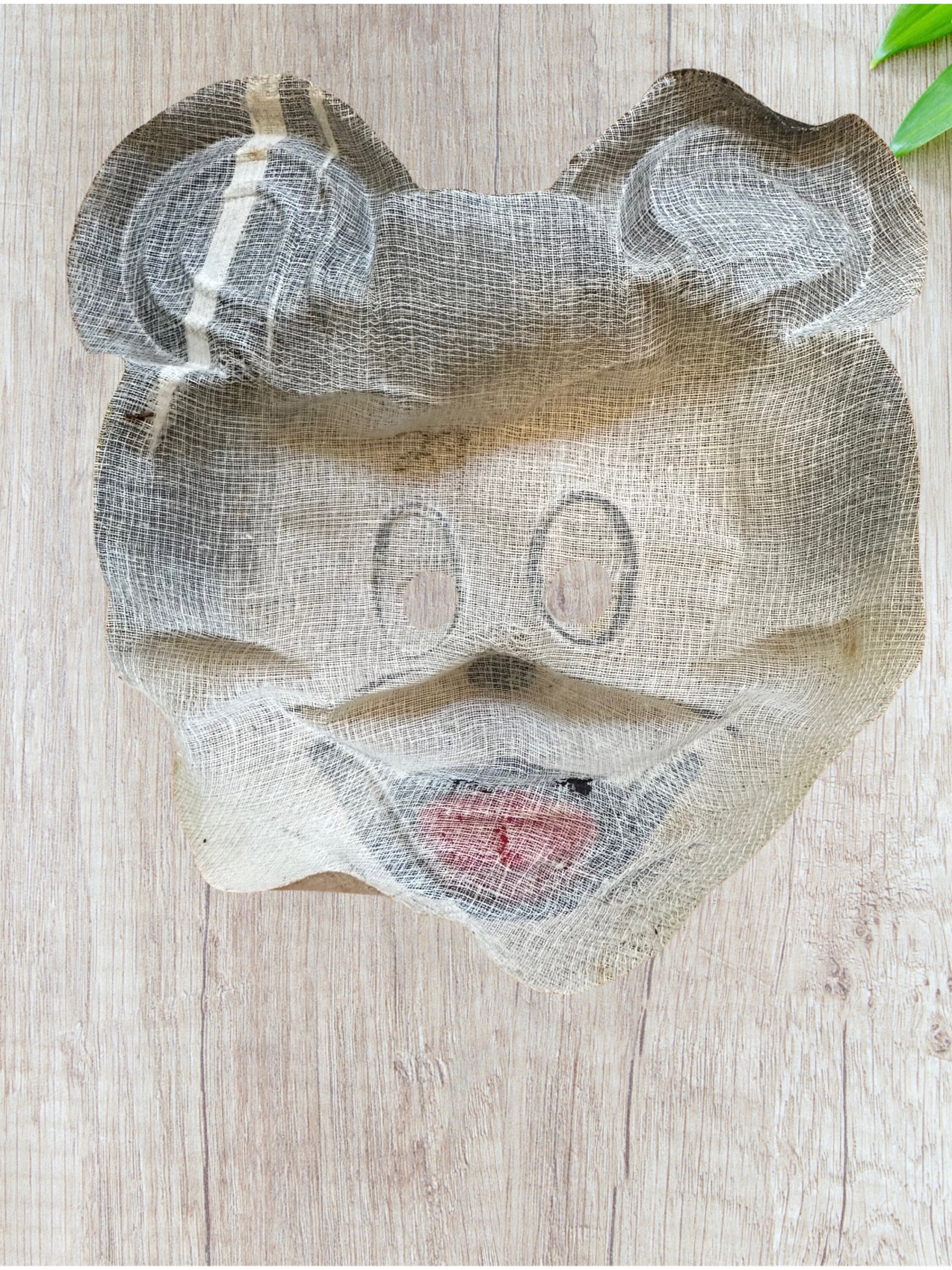 Vintage Halloween Mickey Mouse Cheesecloth Mask Etsy