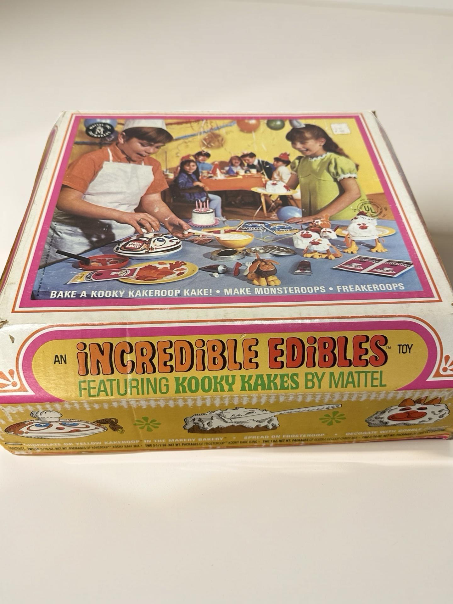Vintage 1967 Mattel Incredible Edibles Kooky Kakes Complete Box Set