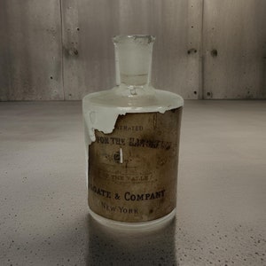 Antique Colgate & Company Apothecary Jar with Original Label - Early 1900s Collectible