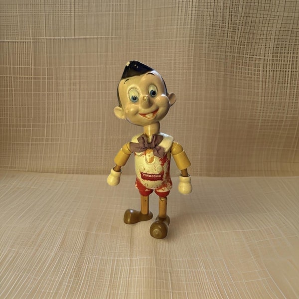 Vintage IDEAL Toy Co. Wood Pinocchio Figure 11'