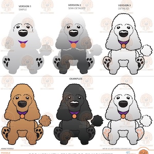 Poedel gelaagde SVG. Hond. Pup. Cricut gesneden bestanden. rasecht. lijn kunst. hond. Silhouetbestanden. DXF. png-dxf.