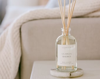 La Jolla Shores Reed Diffuser | Beachy Coconut, Sandalwood Scent