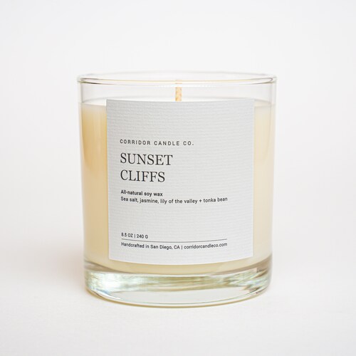 Sunset Cliffs Candle Floral Notes and Salty Highlights Etsy