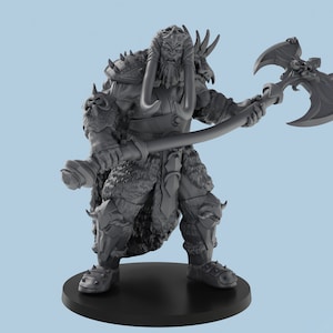 Frost Giant Slasher | 3D Printed Tabletop Resin Miniatures | D&D TTRPG