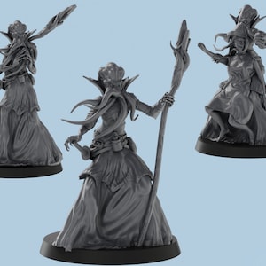 Mind Eater | 3 Poses |  3D Printed Tabletop Resin Miniatures | D&D TTRPG
