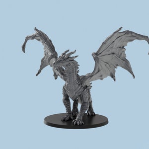 Yellow Dragon |  3D Printed Tabletop Resin Miniatures | D&D TTRPG