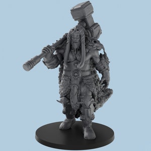 Frost Giant Crusher | 3D Printed Tabletop Resin Miniatures | D&D TTRPG
