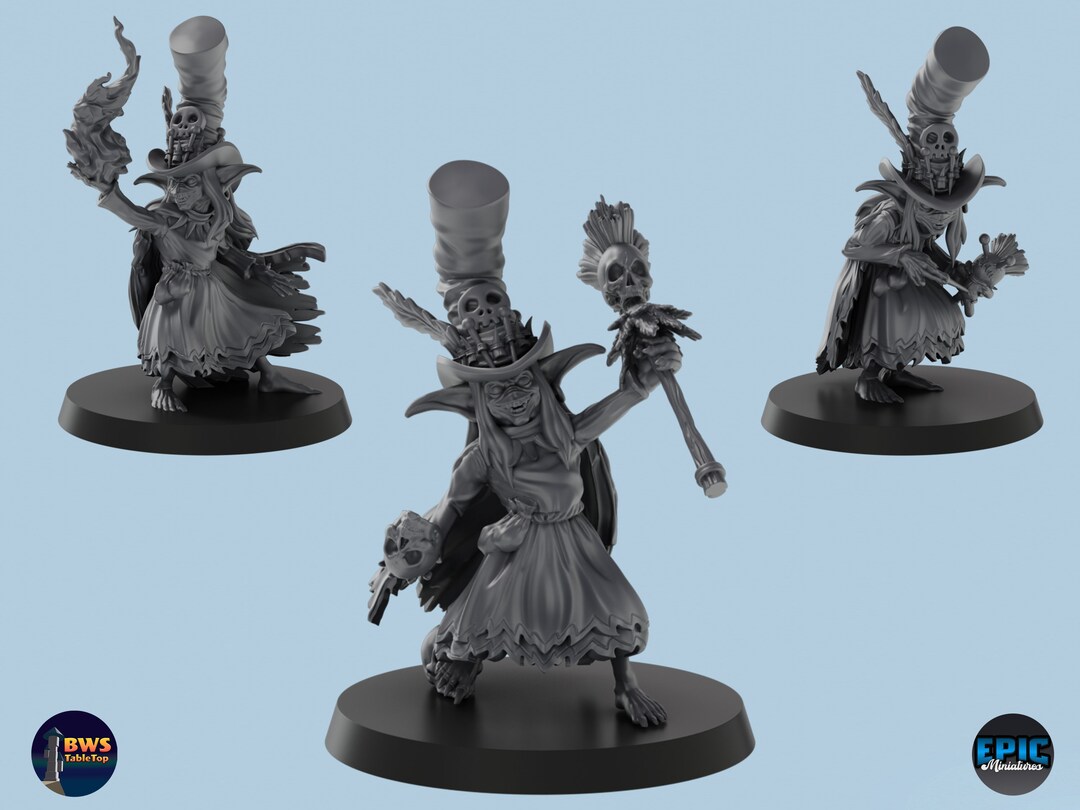 Voodoo Goblin | 3 Poses | 3D Printed Tabletop Miniatures | D&D TTRPG - Etsy