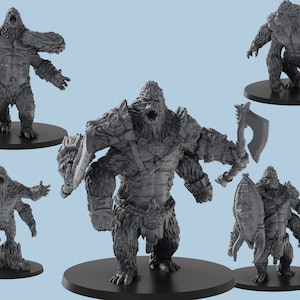 Girallon | 5 Poses |  3D Printed Tabletop Resin Miniatures | D&D TTRPG
