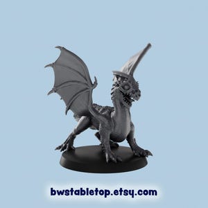 White Dragon Wyrmling  | 3D Printed Tabletop Miniatures | D&D TTRPG