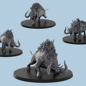 Forest Boar | 4 Poses | 3D Printed Tabletop Miniatures | D&D TTRPG