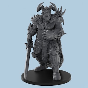 Frost Giant Chief | 3D Printed Tabletop Resin Miniatures | D&D TTRPG