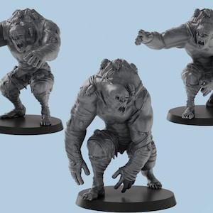 Hive Controlled Zombie | 3 Poses |  3D Printed Tabletop Resin Miniatures | D&D TTRPG