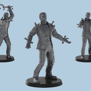 Flesh Golem | 3 Poses | 3D Printed Tabletop Miniatures | D&D TTRPG