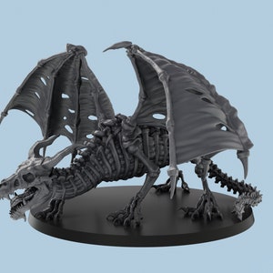 Draco Lich | 3D Printed Tabletop Resin Miniatures | D&D TTRPG