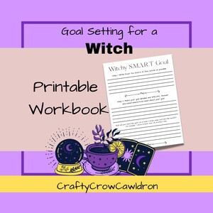 Witchy Goal Setting Printable | Witchy Happy Planner Classic | Goals of a Witch, Easy for Beginners | DIY Learn Witch| INSTANT DOWNLOAD pdf