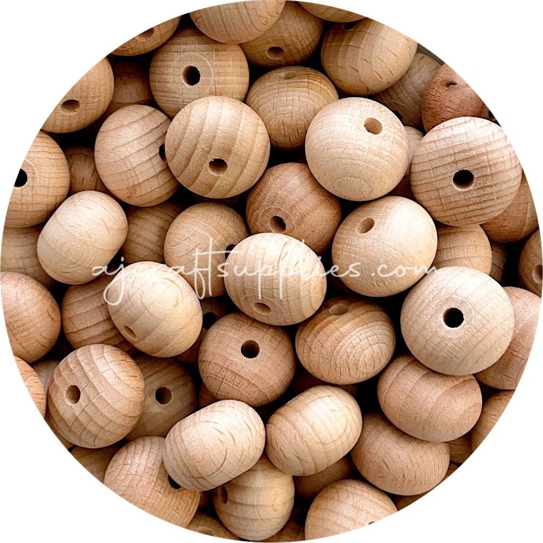 Premium 22mm Abacus Beech Wooden Beads 5 Beads Bead Etsy Australia