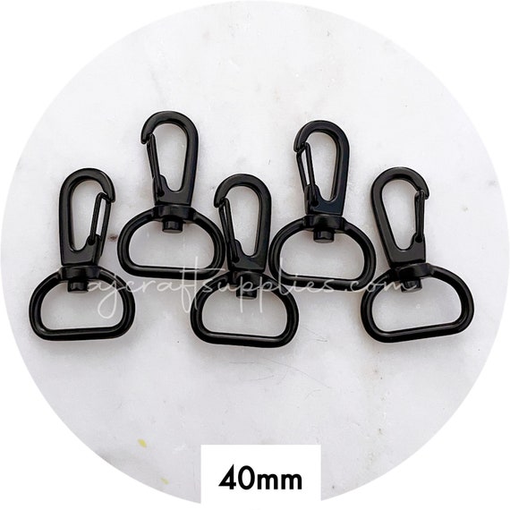 Matte Black Beadable Keychain - 1 & 5 Count