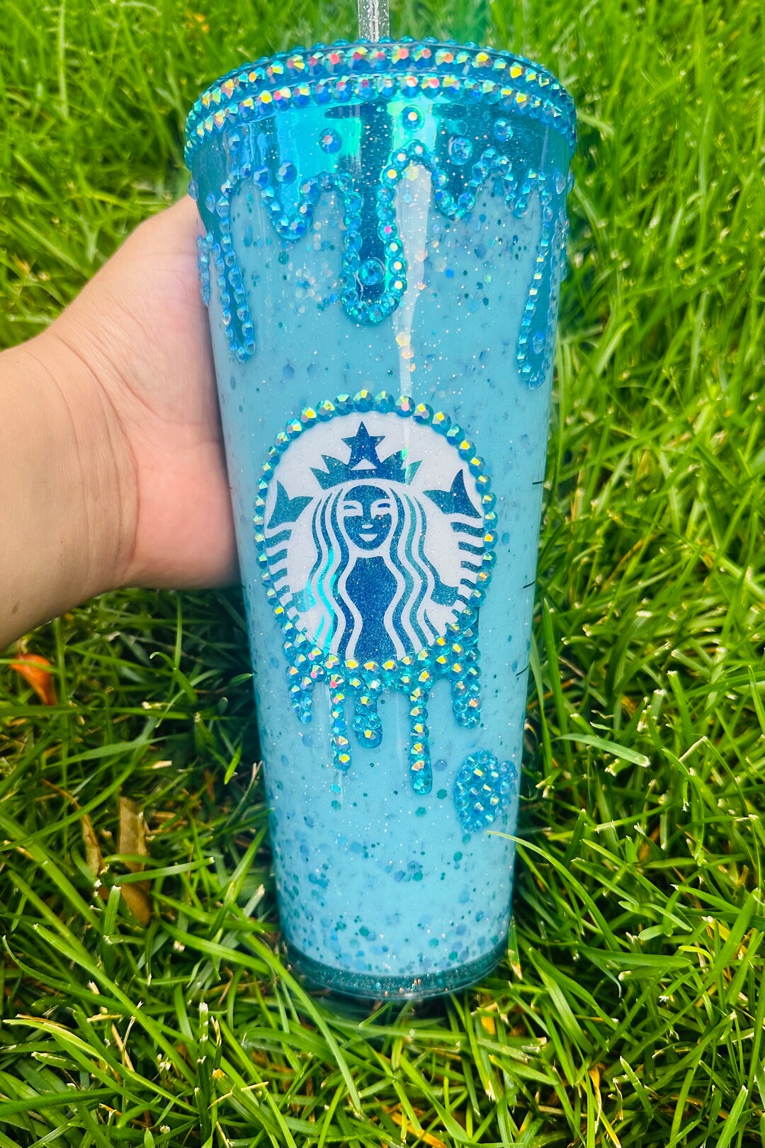 Blue Starbucks Cup Teal Starbucks Tumbler Starbucks Cup Etsy