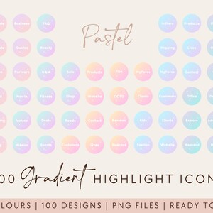 500 Instagram Highlight Covers | Instagram Highlight Icons | Instagram Story Highlight Covers| Business Pastel Instagram Story Highlight