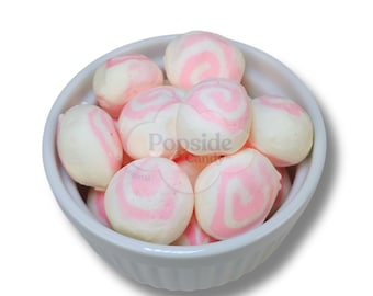 Freeze Dried Strawberry Cheesecake Taffy Puffs | Small Batch