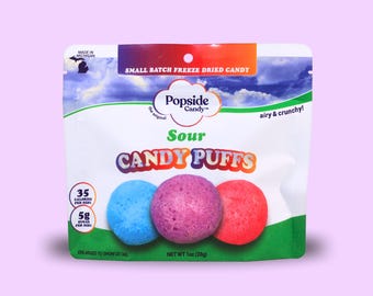Freeze Dried Sour Candy Puffs | Small Batch
