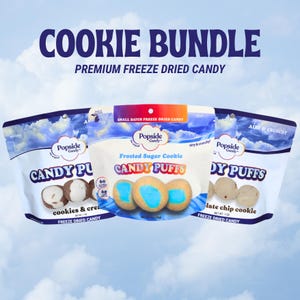 Freeze Dried Cookie Taffy Bundle - 3 Bags - Premium Freeze Dried Candy