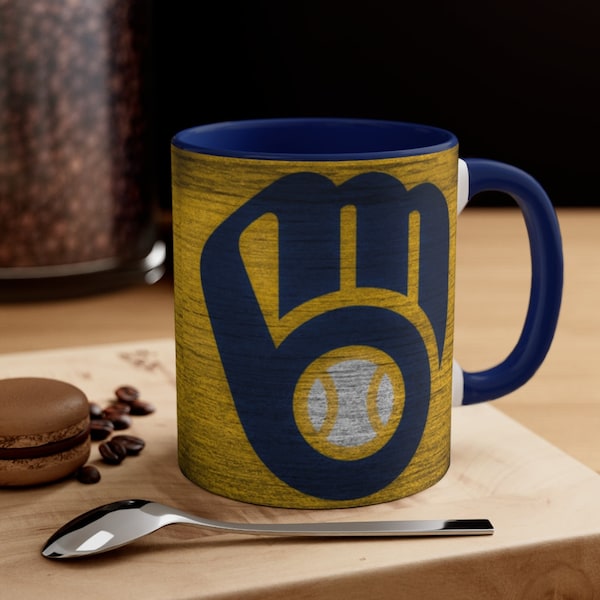 Milwaukee Brewers MLB Accent Coffee Mug, 11oz