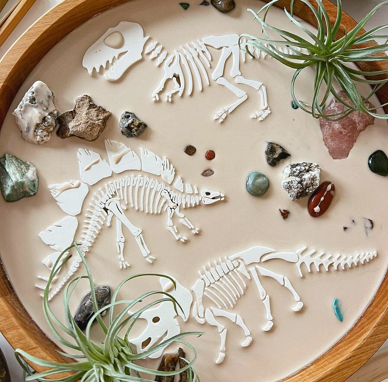 Prehistoric Fossils for Sensory Play Oobleck Muddy Play