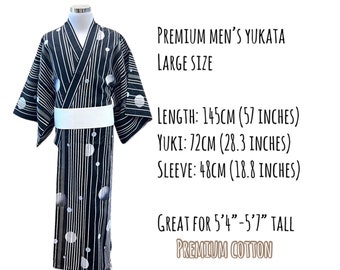 Large Premium Men's Yukata (Yukata only not Obi included) MP22-2