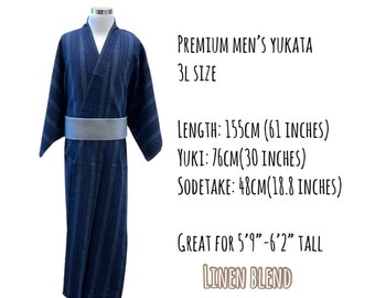 3L Premium Men's Yukata (Yukata only not Obi included) MP22-35