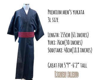 3L Premium Men's Yukata (Yukata only not Obi included) MP22-31