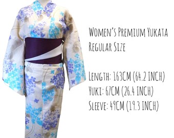 Women's premium Yukata with gold glitter (Obi not included) W22-66