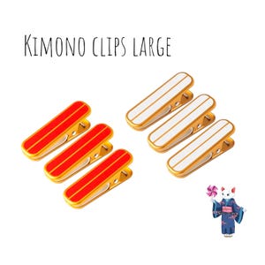 Kimono Clips  Large size  3 Sets