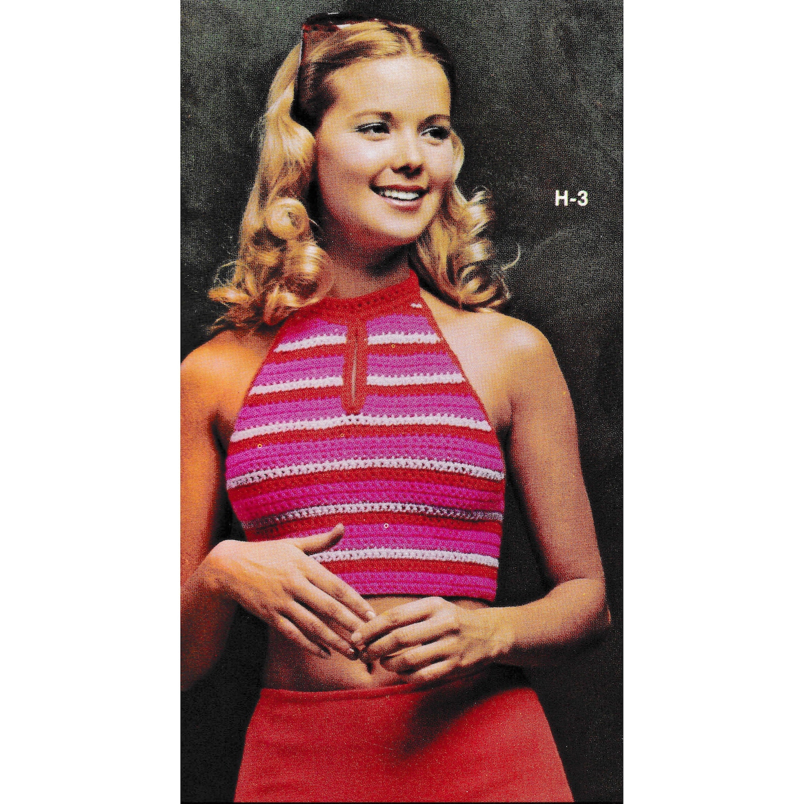 70s Crochet Halter Top Pattern • 1970s Vintage Women's Crocheting ...