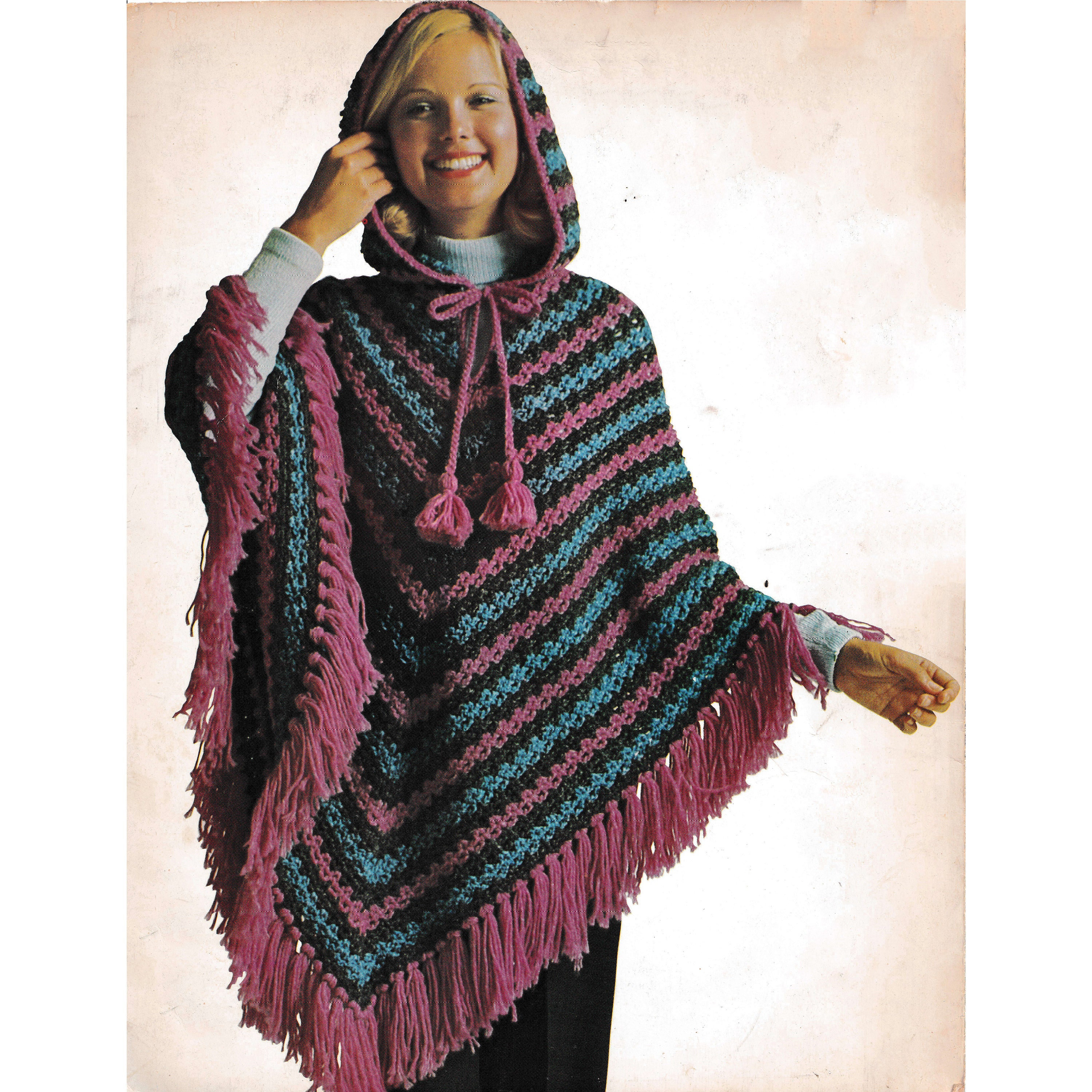 hooded poncho patterns