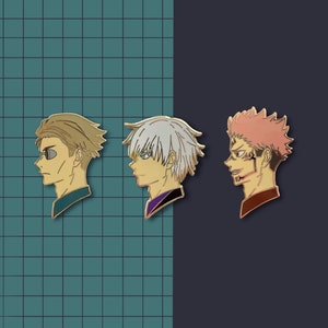 Sorcerer Curse Fighter Enamel Pins  (Set or Single) | Cute | Anime