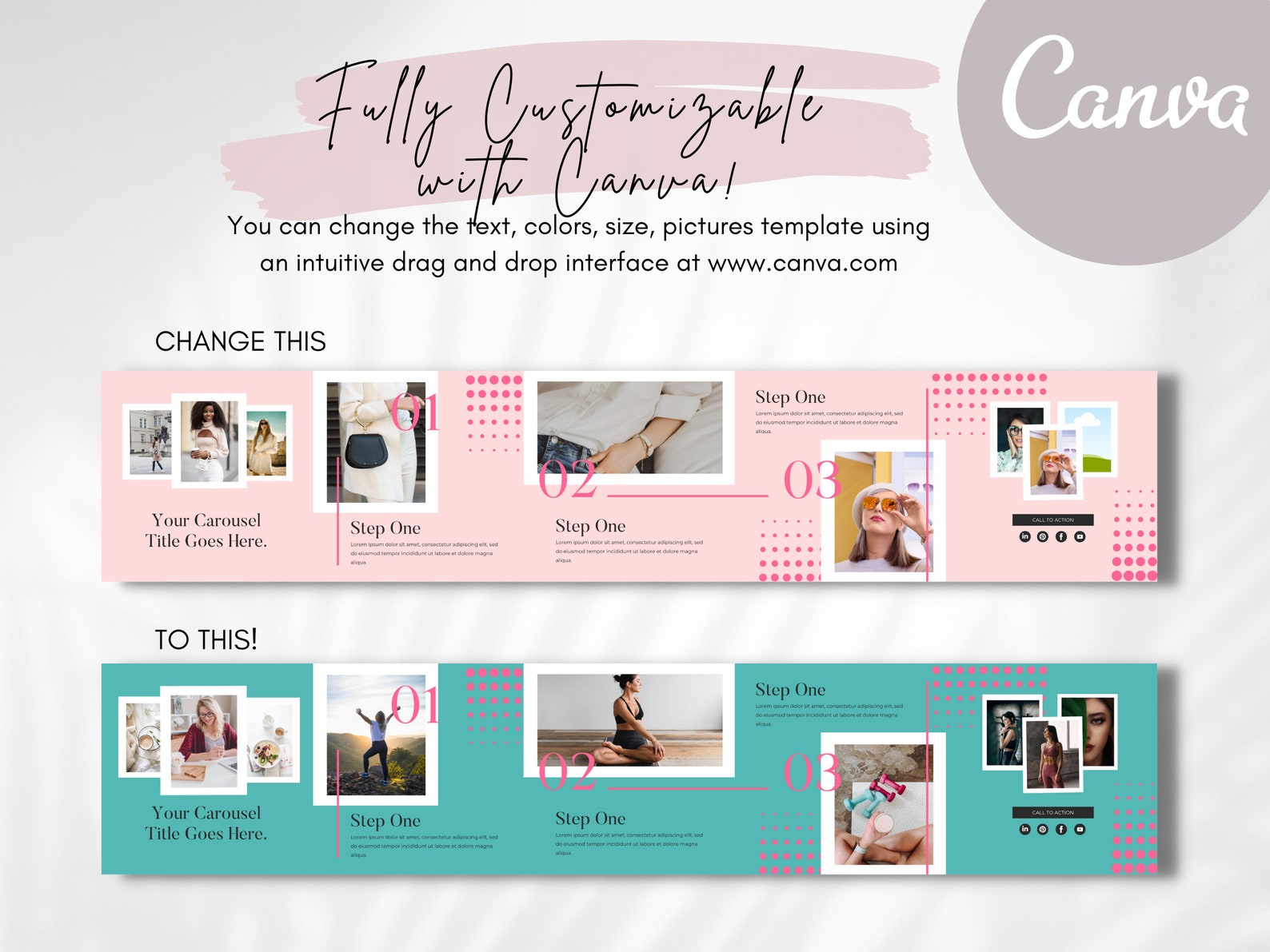 30 Instagram Carousel Template | Instagram Carousel Canva Template ...