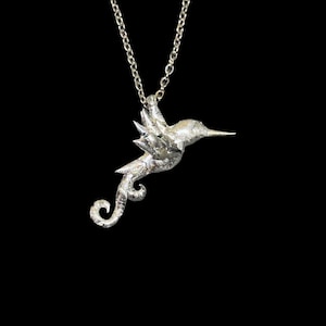 Hummingbird Necklace: Lead-Free Solder, Stainless Steel Chain