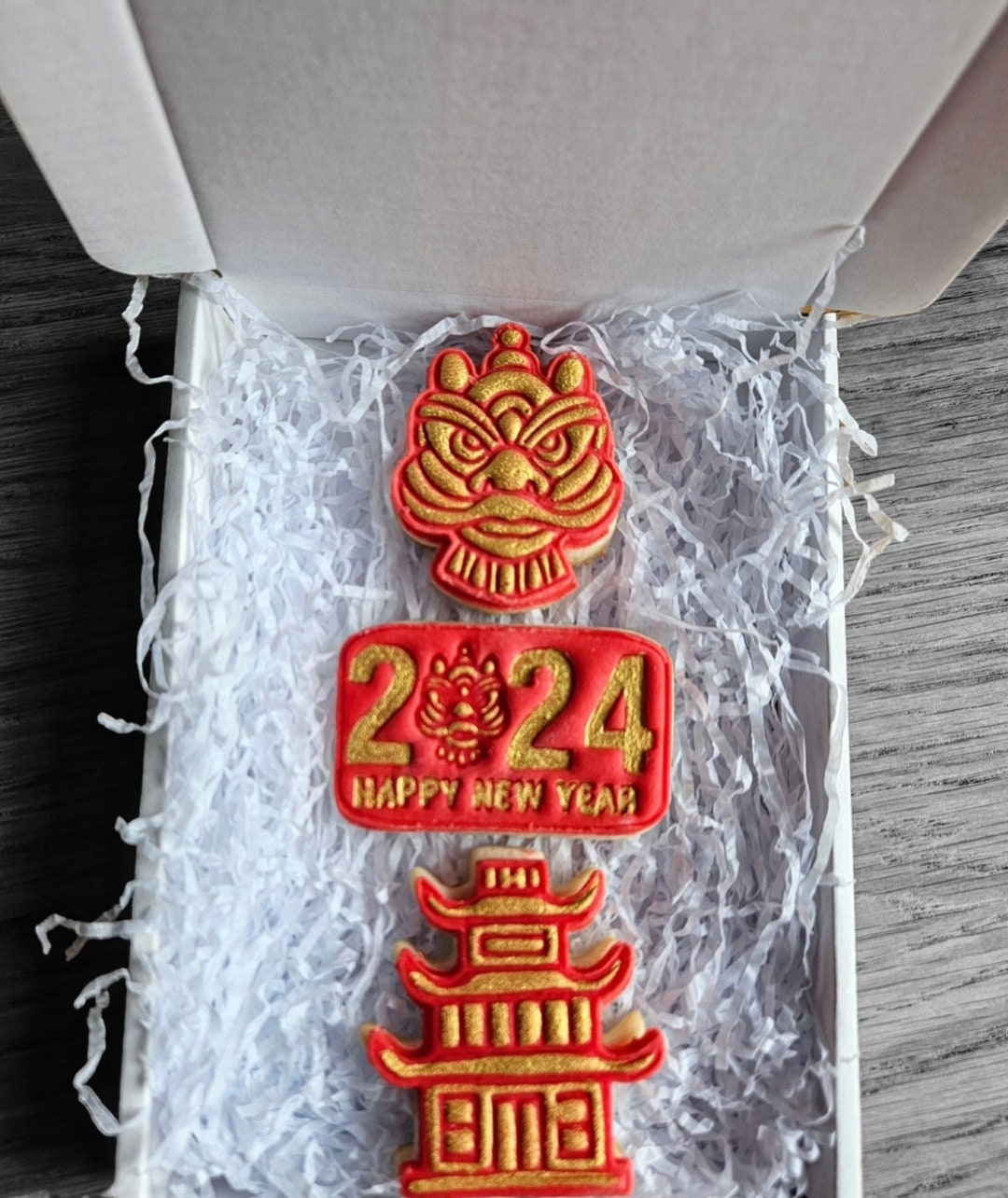 Chinese New Year 2024 Gift Year of the Dragon Biscuit Gift Set Etsy UK