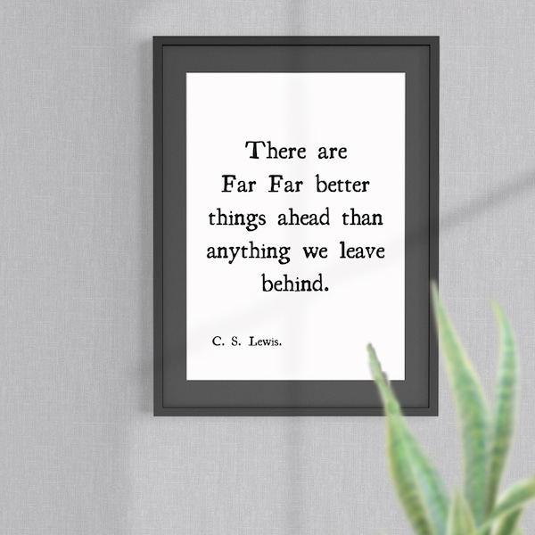 C. S. Lewis Quote Printable Wall Art, 18 x 24 inch JPG, Digital Instant Download, Housewarming Gift, Christian & Religious