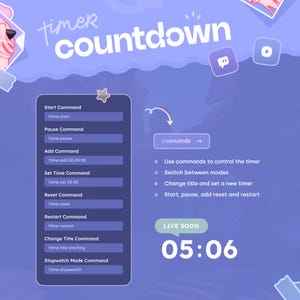 Aura Countdown Widget Countdown & Stopwatch Timer • Chat Commands ...