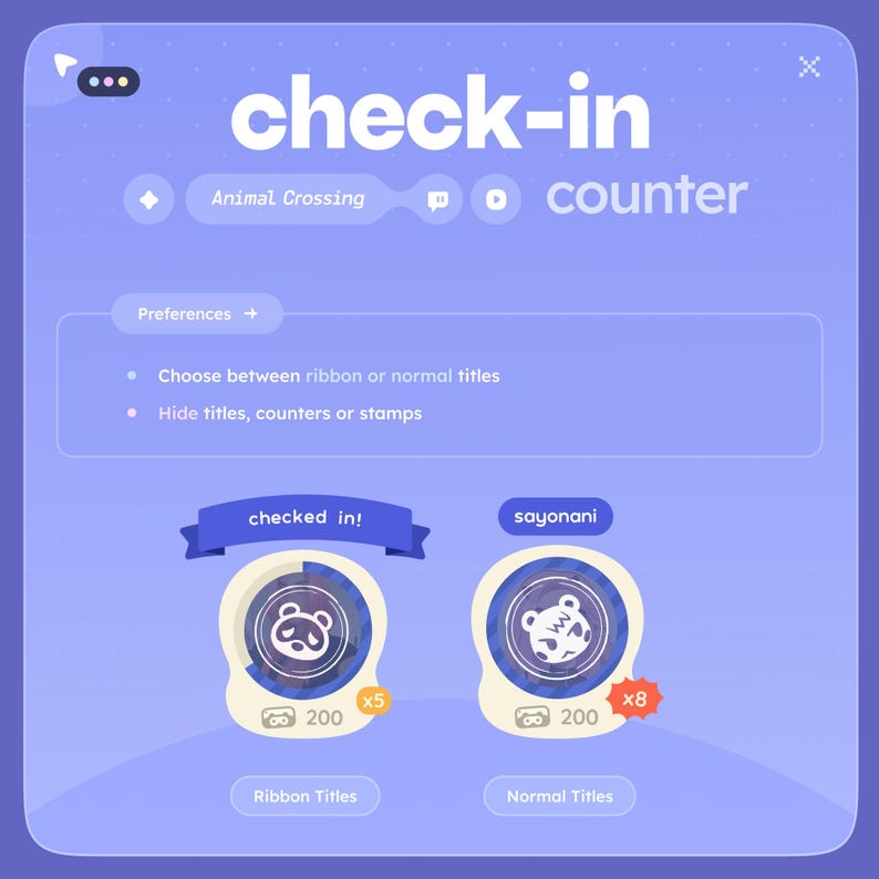 Animal Crossing Check-in Counter Channel Reward, Command or Keyword ...