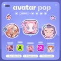 Avatar Pop Alert \u27e2 Reacts to Events, Rewards, Commands & Messages \u2022 (4) Shapes Customizable \u2022 Twitch Youtube Ko-fi Throne StreamElements OBS product logo