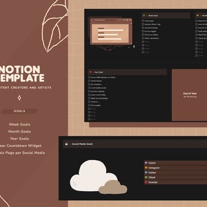 Cozy Notion Template for Content Creators & Artists | Cottagecore Lo-fi ...