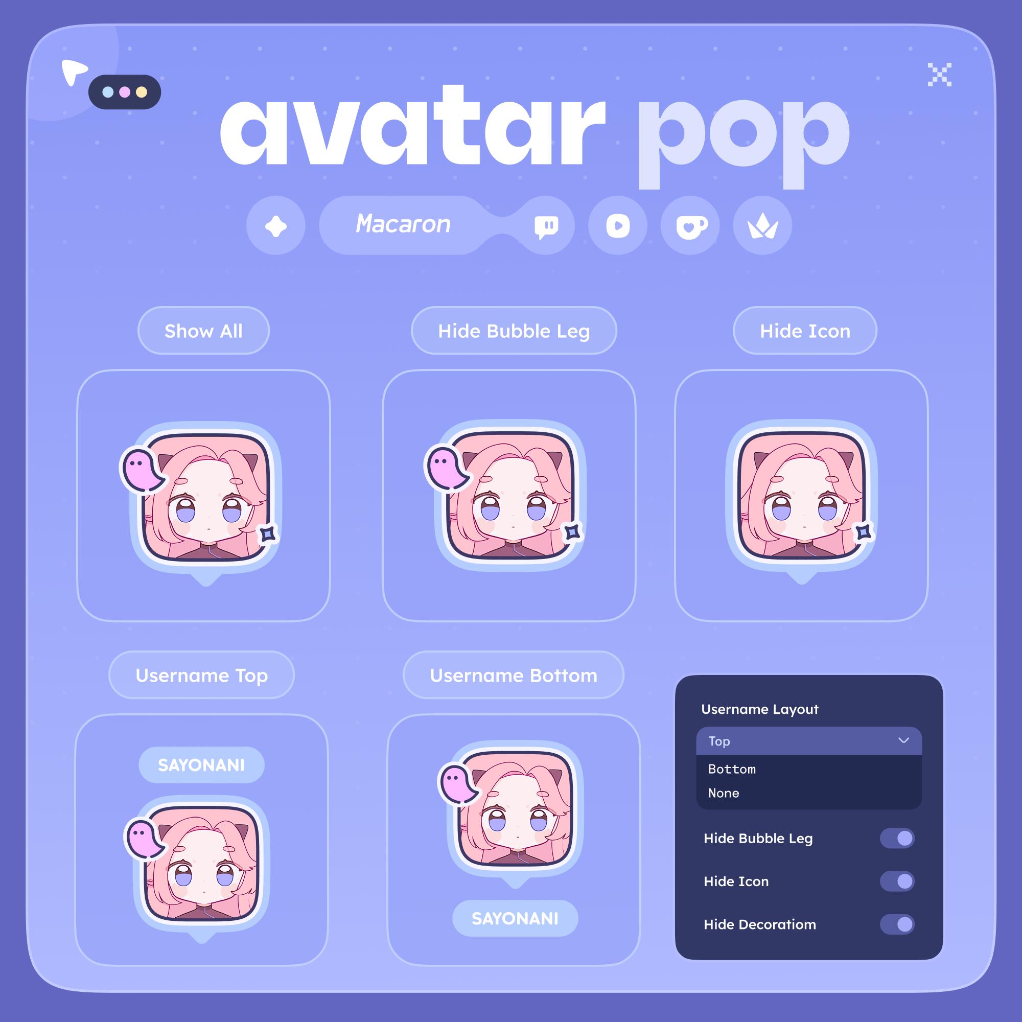Avatar Pop Alert Reacts to Events, Rewards, Commands & Messages • (4 ...