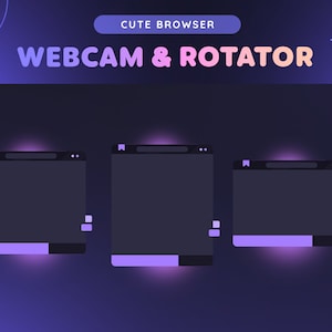 Browser Webcam & Event Rotator Widget | 8 Color Cute Retro Webcam ...