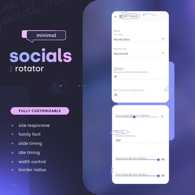 Feature Rotator Social Media Rotator — (28) Icon Options & Animations • Fully ...