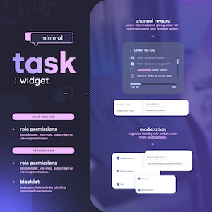 Tasklist Widget Pomodoro Coworking Timer and To-do List For Streamer & Chat Streamelements OBS image 6