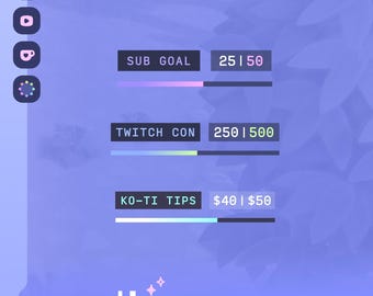 Farbverlaufsplatte Ziel — Twitch, Youtube & Ko-fi • Chat-Kommandos, Tally, Zurücksetzen, Restart // StreamElements OBS